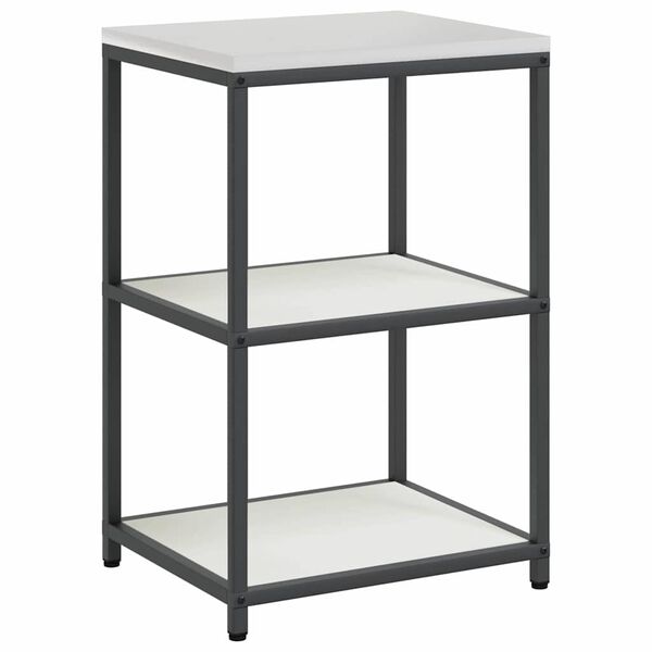vidaXL Kitchen Storage with Shelf White 60 x 50 x 92 cm Steel