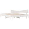 vidaXL Bed Frame without Mattress White 200x200 cm Solid Wood Pine
