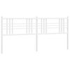vidaXL Metal Replace Headboard White 193cm