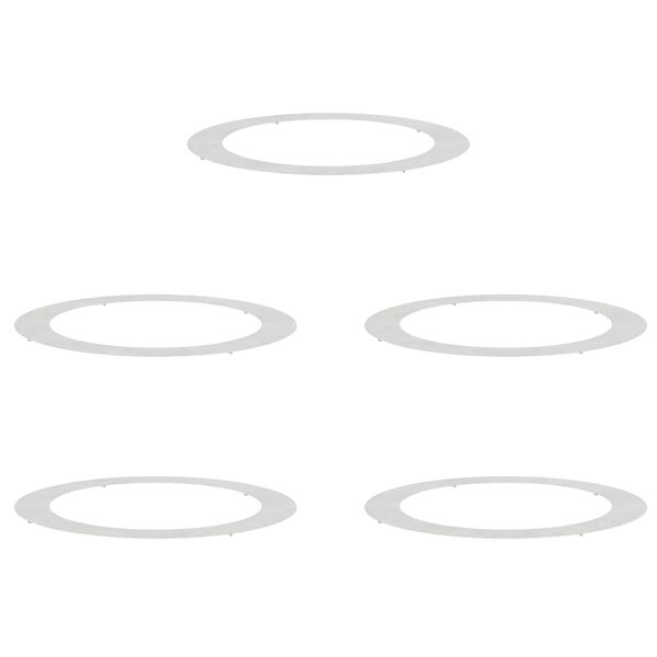 vidaXL suitable for Flat Tree Rings 5 pcs Silver &Oslash;90 / 120 cm