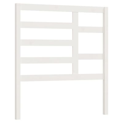 vidaXL Bed Headboard White 96x4x104 cm Solid Wood Pine