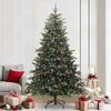vidaXL Artificial Christmas Tree with 300 LEDs with Stand Green 240 cm