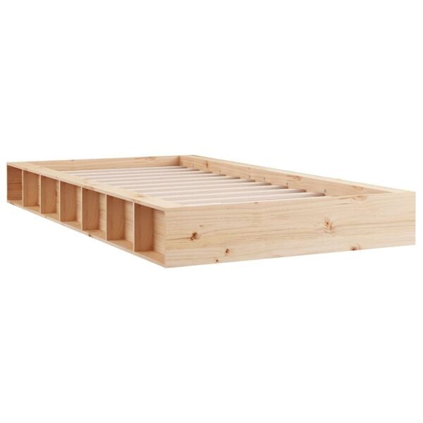 vidaXL Bed Frame without Mattress 90x190 cm Single Single Solid Wood