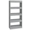 vidaXL Book Cabinet | Grey Sonoma | Engineered Wood | 60x30x135 cm
