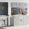 vidaXL Garage Cabinets 2 pcs Concrete Grey Engineered Wood