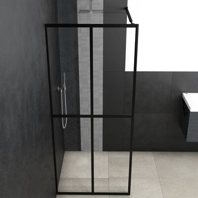 vidaXL Walk-in Shower Screen Clear Tempered Glass 90x195 cm