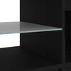 vidaXL TV Cabinet Black Oak 140 x 38.5 x 36 cm Engineered Wood