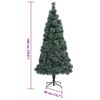 vidaXL Artificial Pre-lit Christmas Tree with Stand Green 180 cm PET