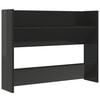 vidaXL Wall Shoe Cabinet High Gloss Black 80x18x60 cm Engineered Wood