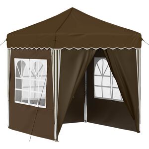vidaXL Pop-up Party Tent Taupe 195 x 195 x 245 cm Oxford Fabric