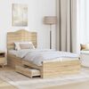 vidaXL Bed Frame with Drawer Sonoma Oak 100 x 200 cm Engineered Wood