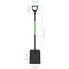 vidaXL Garden Shovel D Grip Steel
