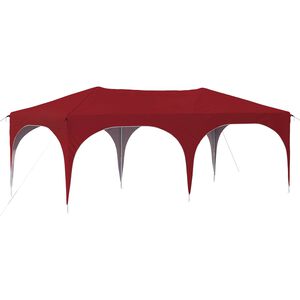 vidaXL Pop-up Party Tent Burgundy 575 x 288 x 245 cm Oxford Fabric