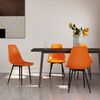 vidaXL Dining Chairs 4 pcs Orange PP