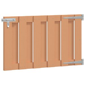 vidaXL Garden Gate 100 x 60 cm WPC and Aluminium Brown