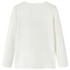 Kids' T-shirt with Long Sleeves Ecru 104