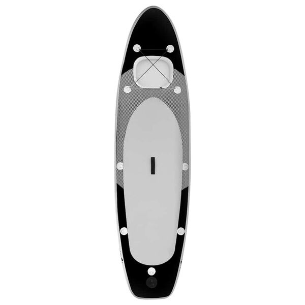 vidaXL Inflatable Stand Up Paddle Board Set Black 360x81x10 cm