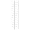 vidaXL Wall Mounted Wine Rack for 24 Bottles 2 pcs White Iron