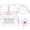 vidaXL Tunnel tent Grey and Orange 410 x 285 x 198 cm Taffeta