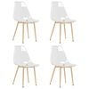 vidaXL Dining Chairs 4 pcs Transparent PET