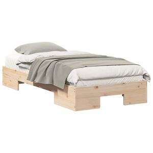 vidaXL Bed Frame Brown 75 x 190 cm