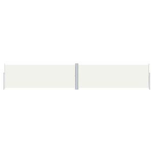 vidaXL Retractable Side Awning Cream 180x1000 cm