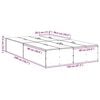 vidaXL Storage Bed Frame Sonoma Oak 120 x 200 cm Engineered Wood