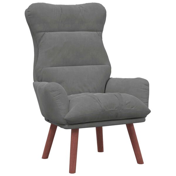 vidaXL Armchair Dark Grey 69 x 74 x 93 cm Velvet