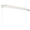vidaXL Retractable Awning Cream 3x2.5 m Fabric and Aluminium