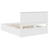 vidaXL Bed Frame with Drawer with Headboard Manual Engineered Wood