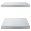 vidaXL Wall Shelves 2 pcs 75x40 cm Silver Stainless Steel