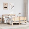 vidaXL Bed Frame with Headboard without Mattress 120x190 cm Small Double