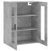 vidaXL Wall Mounted Cabinet Concrete Grey 69.5x34x90 cm