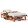 vidaXL Bed Frame without Mattress Wax Brown 90x200 cm Solid Wood Pine