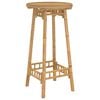 vidaXL Outdoor Bar Table Round &Oslash;55x100 cm Bamboo