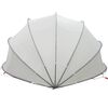 vidaXL Pool Dome Folding Manual Grey and Orange 430 x 430 x 210 cm