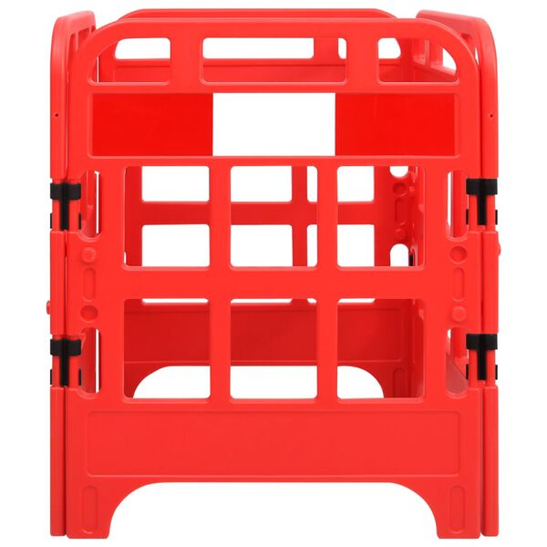 vidaXL Traffic Barriers 4 pcs Red 75x75x100 cm