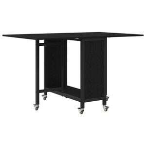 vidaXL Folding Dining Table with Castors 130 x 80 x 76.5 cm