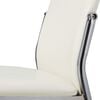 vidaXL Dining Chairs 4 pcs White Faux Leather