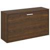 vidaXL Shoe Bench Brown Oak 80x24x45 cm Engineered Wood