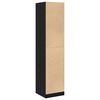 vidaXL Apothecary Cabinet Black oak 40 x 41 x 174.5 cm Engineered wood