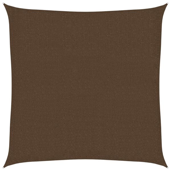 vidaXL Sunshade Sail 160 g/m² Brown 3x3 m HDPE