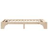vidaXL Bed Frame Natural 90 x 190 cm Solid Pine Wood