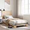 vidaXL Bed Frame without Mattress with Headboard 90x200 cm Solid Wood