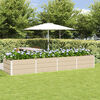 vidaXL Planter Ivory 320 x 80 x 45 cm Steel