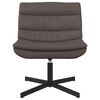 vidaXL Swivel Chair Brown 63 x 75 x 76 cm Shiny PU