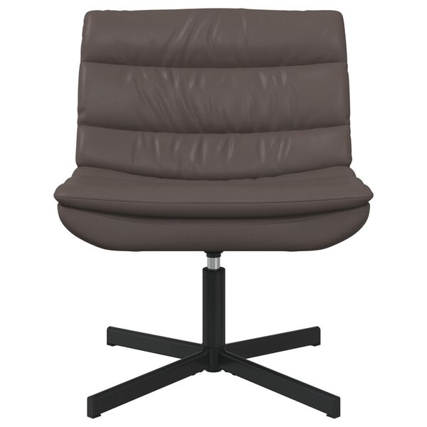 vidaXL Swivel Chair Brown 63 x 75 x 76 cm Shiny PU