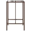 vidaXL Outdoor Bar Table Brown 70x70x110 cm Poly Rattan