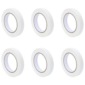 vidaXL Painter Masking Tapes 6 pcs White 19mm x 50m Paper