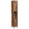 vidaXL Bathroom Cabinet with Drawer Old Wood 31.5 x 33 x 190 cm